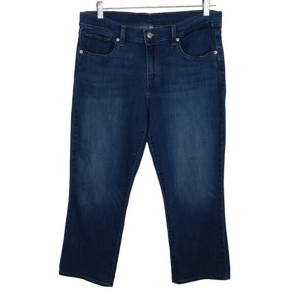 Levi's 501 Classic Straight Leg Women's Jeans Dark Wash High Rise Straight 30" - Picture 2 of 5